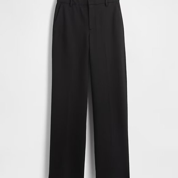 NEW GAP Black SP Small Petite High Rise Double Knit Wide Leg Pants - Picture 5 of 9